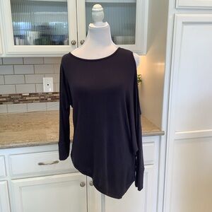 Sen Women’s Blue Cold-Shoulder Long Sleeve Top NWT OS